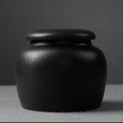 Melns/balts apbedīšanas pelnu burkas urna cilvēku kremēšanai mājdzīvnieku pelnu turētājs keramikas piemiņai Palu pelni zārka zīmogs uzglabāšanas burka