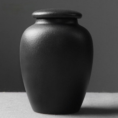 Melns/balts apbedīšanas pelnu burkas urna cilvēku kremēšanai mājdzīvnieku pelnu turētājs keramikas piemiņai Palu pelni zārka zīmogs uzglabāšanas burka