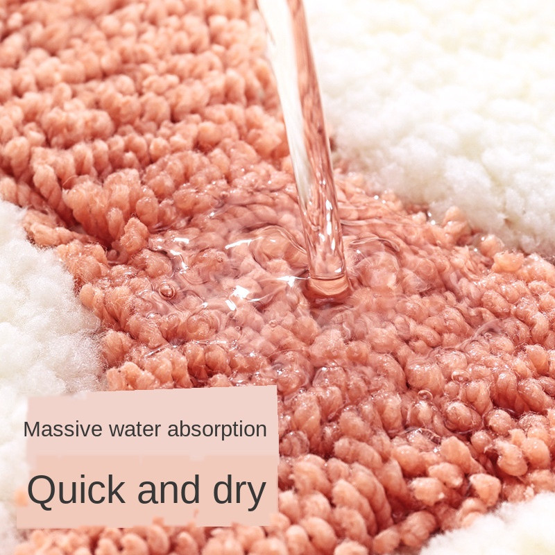 Prostirka za kupanje u obliku stopala Upijajuća prostirka za vrata kupaonice Protuklizna prostirka od mikrovlakana Kupaonski tepih Tepih za kupaonicu periv u perilici