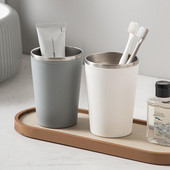 Kupaonska šalica od 420 ml Moderna minimalistička dvoslojna jednobojna šalica za piće od nehrđajućeg čelika za višekratnu upotrebu Kupaonski pribor