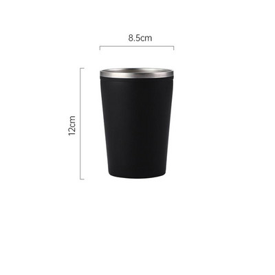 Kupaonska šalica od 420 ml Moderna minimalistička dvoslojna jednobojna šalica za piće od nehrđajućeg čelika za višekratnu upotrebu Kupaonski pribor