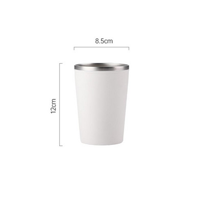 Kupaonska šalica od 420 ml Moderna minimalistička dvoslojna jednobojna šalica za piće od nehrđajućeg čelika za višekratnu upotrebu Kupaonski pribor