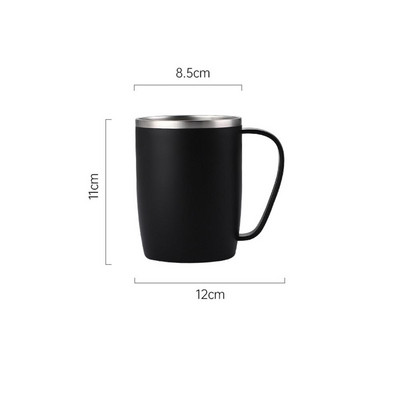 Kupaonska šalica od 420 ml Moderna minimalistička dvoslojna jednobojna šalica za piće od nehrđajućeg čelika za višekratnu upotrebu Kupaonski pribor