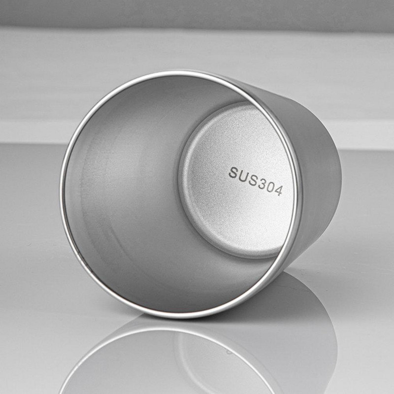 Kupaonska šalica od 420 ml Moderna minimalistička dvoslojna jednobojna šalica za piće od nehrđajućeg čelika za višekratnu upotrebu Kupaonski pribor