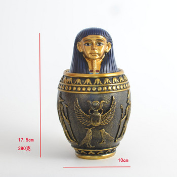Προϊόντα κατοικίδιων ζώων Αίγυπτος Στολίδι για δοχεία για κατοικίδια Carnopic Βάζο Στολίδι για το σπίτι Διακοσμητικό βάζο αποθήκευσης Anubis