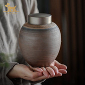 1100 ml - mājdzīvnieku urna, suņu urna, pielāgojams teksts, japāņu WABISABI stils, bēru kremācijas urnas suņiem kaķiem, mīlošā atmiņā