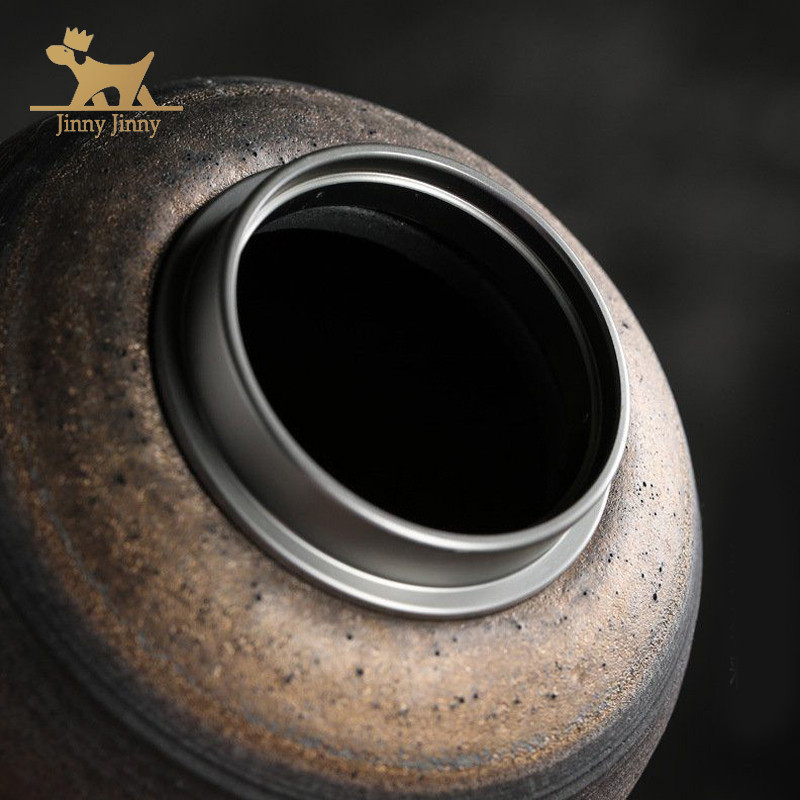 1100 ml - mājdzīvnieku urna, suņu urna, pielāgojams teksts, japāņu WABISABI stils, bēru kremācijas urnas suņiem kaķiem, mīlošā atmiņā