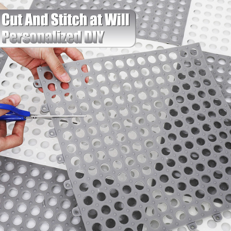 Homaxy 1/4Gb neslīdošs vannas paklājiņš TPE mīksts vannas istabas paklājs ūdensnecaurlaidīgs dušas paklājs 30*30cm mājas apdares pretslīdes drenāžas statīvs