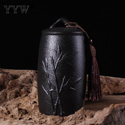 Crno-bijela posuda za pogrebni pepeo Urna za kremiranje ljudi Držač pepela za kućne ljubimce Keramičke urne za pepeo za uspomene Posuda za pohranjivanje kovčega