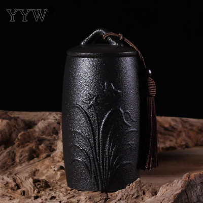 Crno-bijela posuda za pogrebni pepeo Urna za kremiranje ljudi Držač pepela za kućne ljubimce Keramičke urne za pepeo za uspomene Posuda za pohranjivanje kovčega