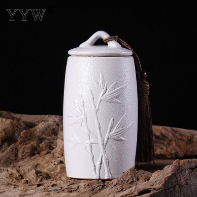 Crno-bijela posuda za pogrebni pepeo Urna za kremiranje ljudi Držač pepela za kućne ljubimce Keramičke urne za pepeo za uspomene Posuda za pohranjivanje kovčega