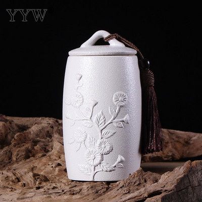 Crno-bijela posuda za pogrebni pepeo Urna za kremiranje ljudi Držač pepela za kućne ljubimce Keramičke urne za pepeo za uspomene Posuda za pohranjivanje kovčega