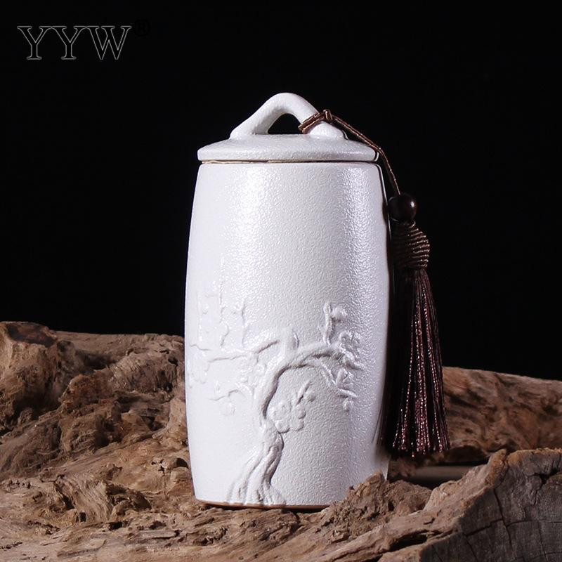 Crno-bijela posuda za pogrebni pepeo Urna za kremiranje ljudi Držač pepela za kućne ljubimce Keramičke urne za pepeo za uspomene Posuda za pohranjivanje kovčega