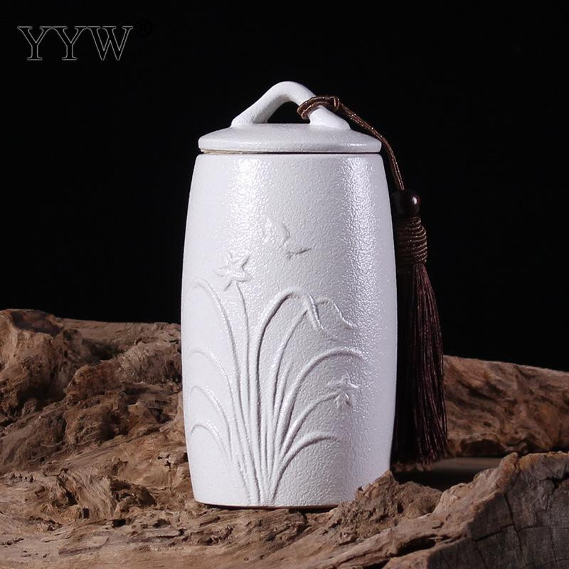 Crno-bijela posuda za pogrebni pepeo Urna za kremiranje ljudi Držač pepela za kućne ljubimce Keramičke urne za pepeo za uspomene Posuda za pohranjivanje kovčega
