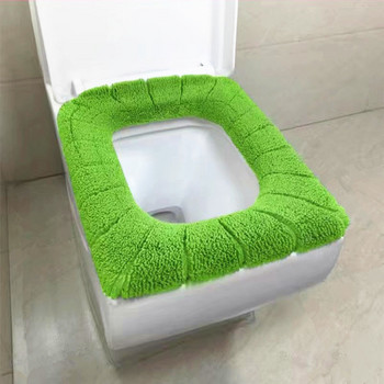 Меко и удобно за кожата голямо квадратно покритие за тоалетна седалка Комплект за тоалетна за баня Удебеляващ миещ се капак за тоалетна чиния