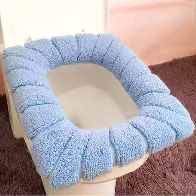 Mekana i pogodna za kožu, velika četvrtasta navlaka za WC školjku, podebljana navlaka za WC školjku koja se može prati, toaletni set za kupaonicu