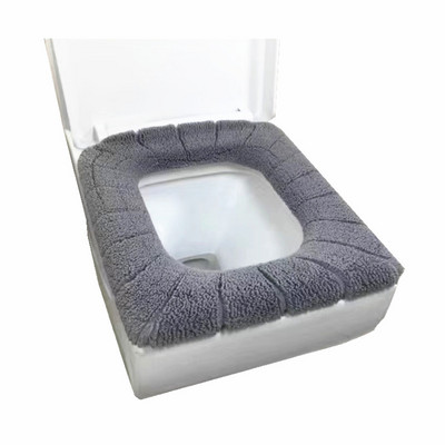 Mekana i pogodna za kožu, velika četvrtasta navlaka za WC školjku, podebljana navlaka za WC školjku koja se može prati, toaletni set za kupaonicu