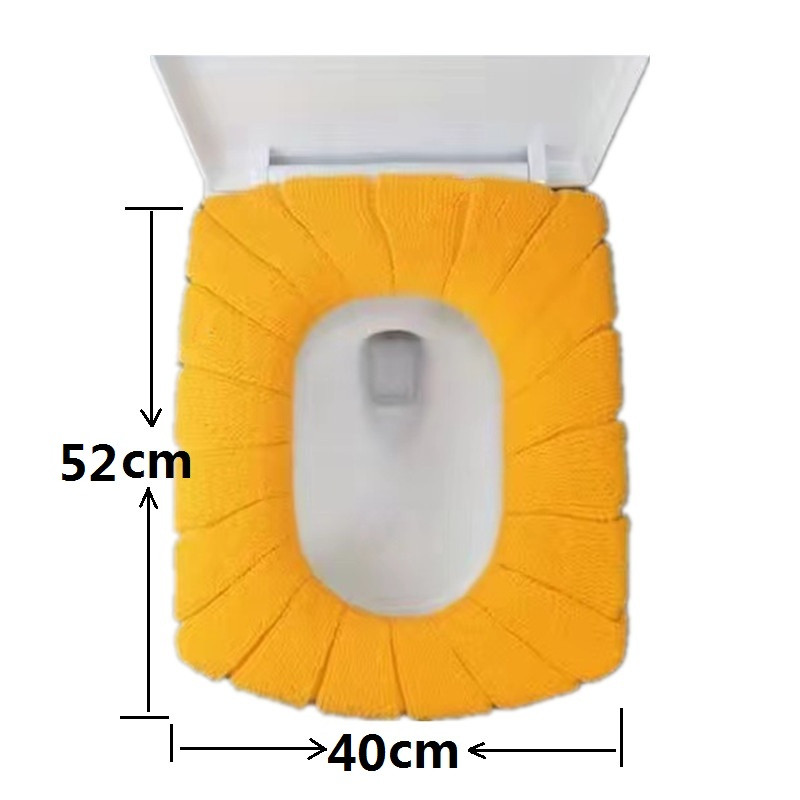 Mekana i pogodna za kožu, velika četvrtasta navlaka za WC školjku, podebljana navlaka za WC školjku koja se može prati, toaletni set za kupaonicu