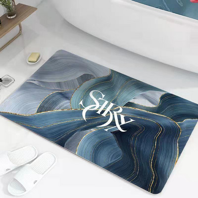 Super upijajuće kupaonske prostirke Meka dijatomejska zemlja Podloga za tuširanje za kadu Brzo sušeća Vrata WC-a Noge Podne prostirke Neklizajuća prostirka