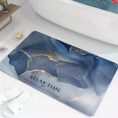 Super upijajuće kupaonske prostirke Meka dijatomejska zemlja Podloga za tuširanje za kadu Brzo sušeća Vrata WC-a Noge Podne prostirke Neklizajuća prostirka