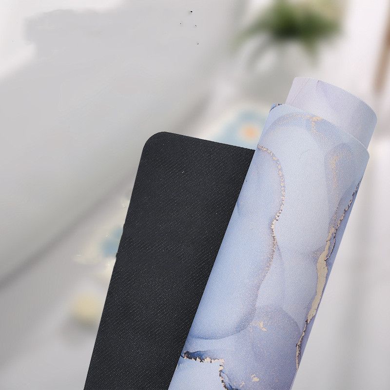 Super upijajuće kupaonske prostirke Meka dijatomejska zemlja Podloga za tuširanje za kadu Brzo sušeća Vrata WC-a Noge Podne prostirke Neklizajuća prostirka