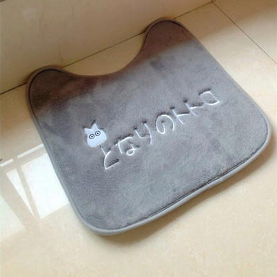 3kom/set Zadebljana navlaka za WC sjedalo Totoro od mekanog baršuna Setovi toaletnih noša Topla podloga za jastuke