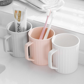Mouthwash Ccup Household Simple Toothbrush Cup Wash Cup Tooth Tank Ζευγάρι Ένα ζευγάρι πλαστικό κύπελλο οδοντόβουρτσας Creative Tooth Bucket