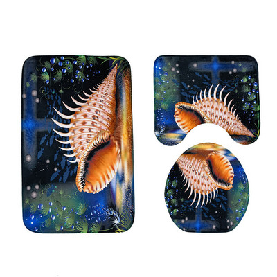 Vannas istabas vannas paklājiņu komplekts Pretslīdes paklāju paklāji vannas istabas durvju paklājiņam Mikrošķiedras tualetes sēdekļa paklājiņš Vannas paklājiņš Flaneļa tualetes grīdas paklāji