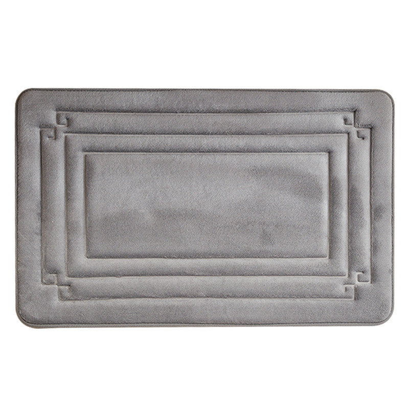 Memory Foam vannas istabas paklāji ģeometriski vannas paklāji tualetes paklāji neslīdošs ūdeni absorbējošs kāju paklājiņš vannas istabai mazgājams 50x80cm