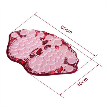 Подложка за баня Big Feet Неплъзгаща се тоалетна Килим за баня Изтривалка Подова абсорбираща подложка за крака Калдъръмени фланелени релефни постелки за баня