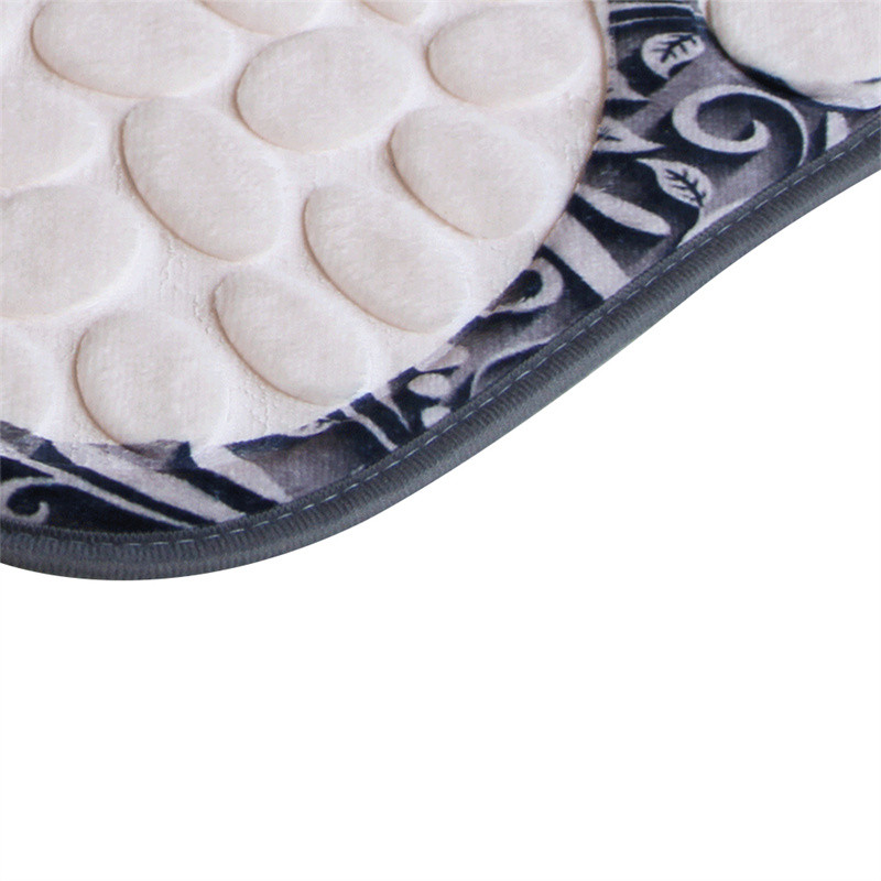 Velika stopala Prostirka za kupaonicu Neklizajuća WC Kupaonska prostirka Otirač Podna upijajuća podloga za noge Prostirke za kupaonicu s reljefnim flanelom