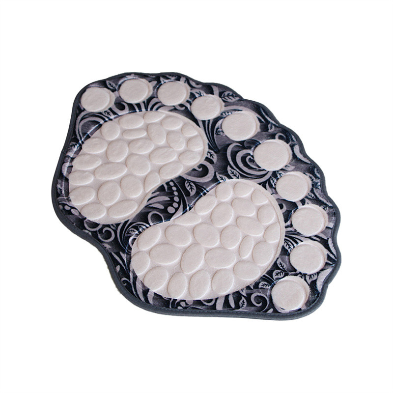 Velika stopala Prostirka za kupaonicu Neklizajuća WC Kupaonska prostirka Otirač Podna upijajuća podloga za noge Prostirke za kupaonicu s reljefnim flanelom