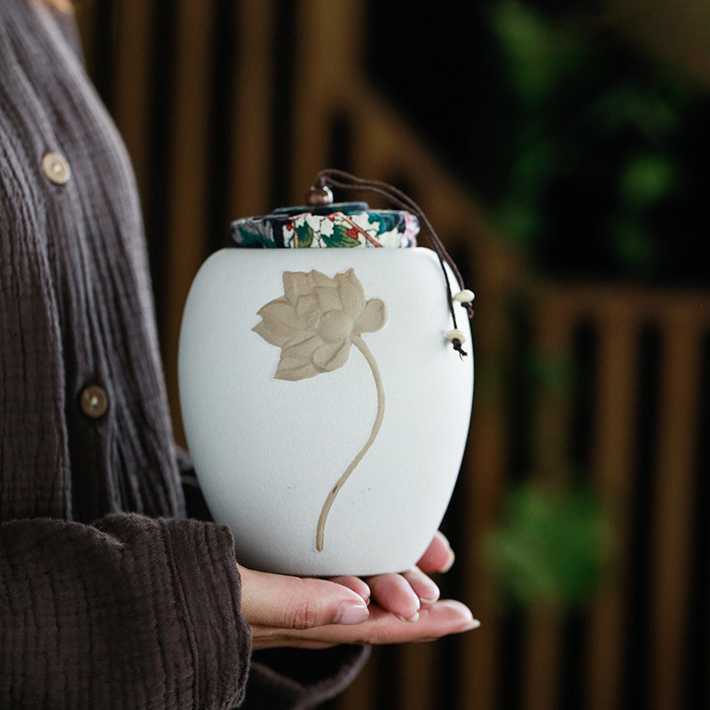 Keramička urna za uspomenu na ljubimce za pse, mačke, pepeo za kremiranje, pogrebni kovčeg za male dijelove ljudskog pepela kod kuće