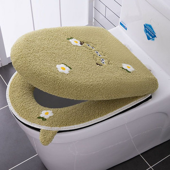 Нова гореща разпродажба Тоалетна възглавница Домакински комплект Покривало за тоалетна седалка Комплект от 1/2 части Универсална тоалетна възглавница Цип