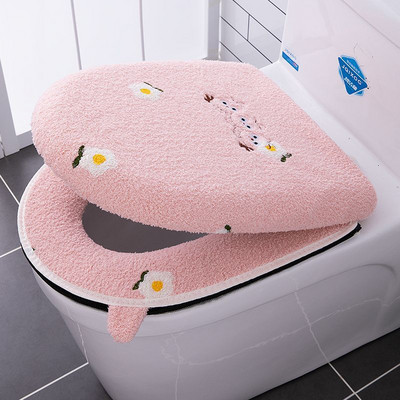 Uus kuum müük WC-padja majapidamiskomplekt WC-istme kate 1/2-osaline komplekt universaalne WC-padja tõmblukk