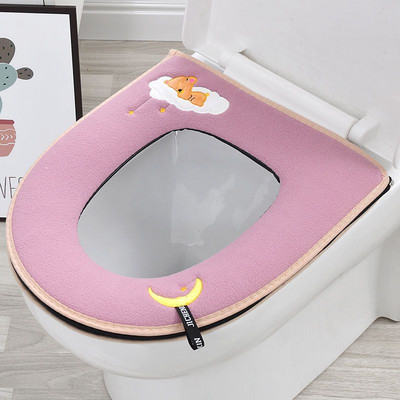 Uus kuum müük WC-padja majapidamiskomplekt WC-istme kate 1/2-osaline komplekt universaalne WC-padja tõmblukk