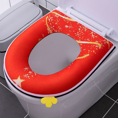 Uus kuum müük WC-padja majapidamiskomplekt WC-istme kate 1/2-osaline komplekt universaalne WC-padja tõmblukk