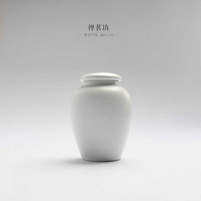 Crno/bijela posuda za pogrebni pepeo Urna za kremiranje ljudi Držač pepela za kućne ljubimce Keramičke urne za uspomenu Pepeo za prijatelje kovčeg Posuda za pohranu