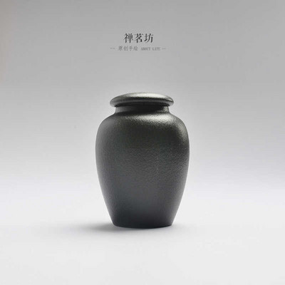 Crno/bijela posuda za pogrebni pepeo Urna za kremiranje ljudi Držač pepela za kućne ljubimce Keramičke urne za uspomenu Pepeo za prijatelje kovčeg Posuda za pohranu