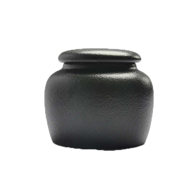 Crno/bijela posuda za pogrebni pepeo Urna za kremiranje ljudi Držač pepela za kućne ljubimce Keramičke urne za uspomenu Pepeo za prijatelje kovčeg Posuda za pohranu