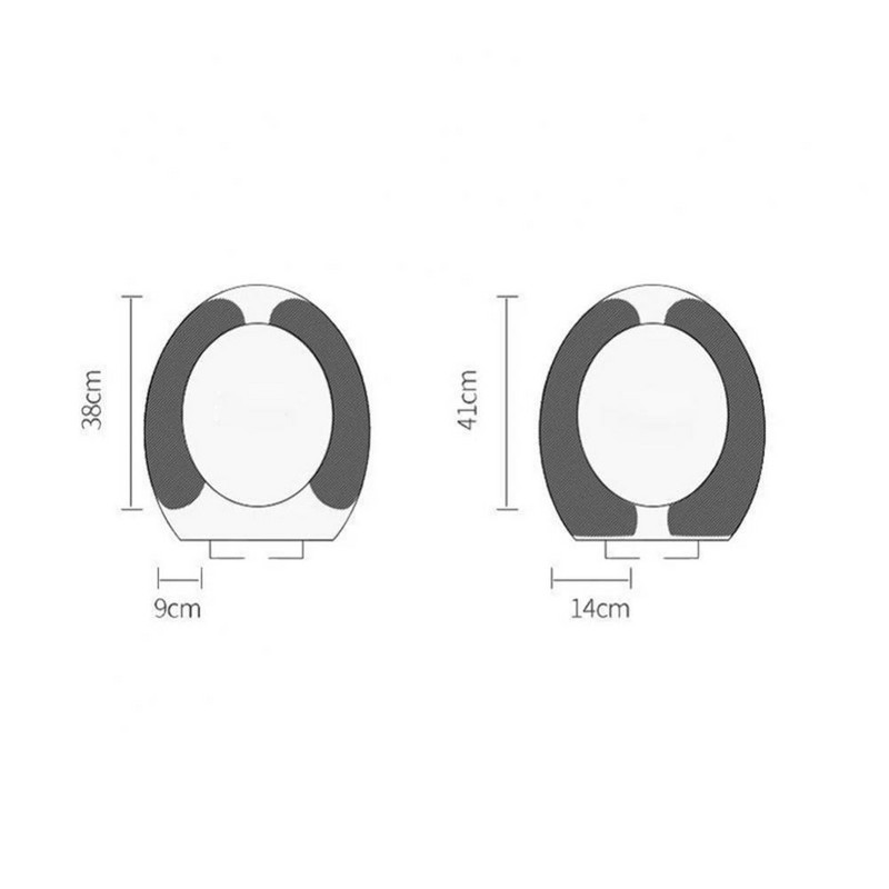 1 pāris/2 gab. Universāls tualetes sēdekļa pārvalks Kristāla samta sildītājs Ērti mazgājami atkārtoti lietojami pārnēsājami tualetes piederumi Vannas istabas piederumi