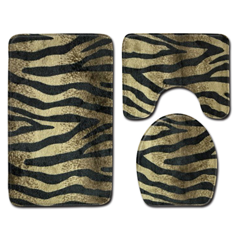 Nordijski leopard uzorak Kupaonica Tuš Prostirka za kupaonicu Poklopac poklopca WC-a Kupaonski tepih Tepisi Ukrasi doma Životinje Kupaonske prostirke Set