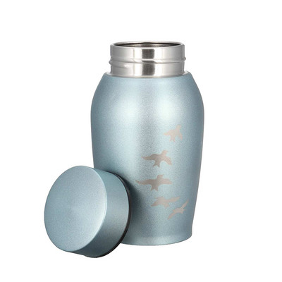 250ml Baložu raksts Nerūsējošais tērauds Urnas Mājdzīvnieki Suns Kaķis Putns Pele Kremācija Pelni Urna Piemiņas zārks Kolumbārijs Mājdzīvnieku memoriāls