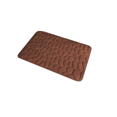 Sākums Vannas istabas paklājiņš Neslīdošs oļu paklājs Absorbējošs tualetes istabas grīda Tualete Memory Foam Mazgājams paklājs Vannas istabas dekoru paklājiņš