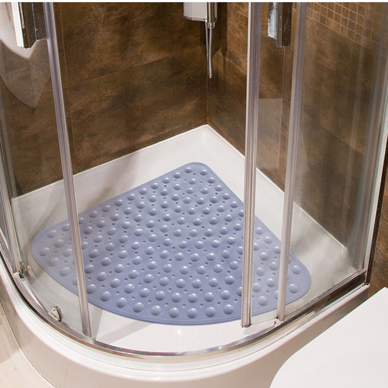 Ventilatora formas vannas istabas pretslīdēšanas paklājs Viesnīcas tualete duša grīdas paliktņi Candy Color PVC paklāju vanna Lielizmēra salokāmi plastmasas paklāji