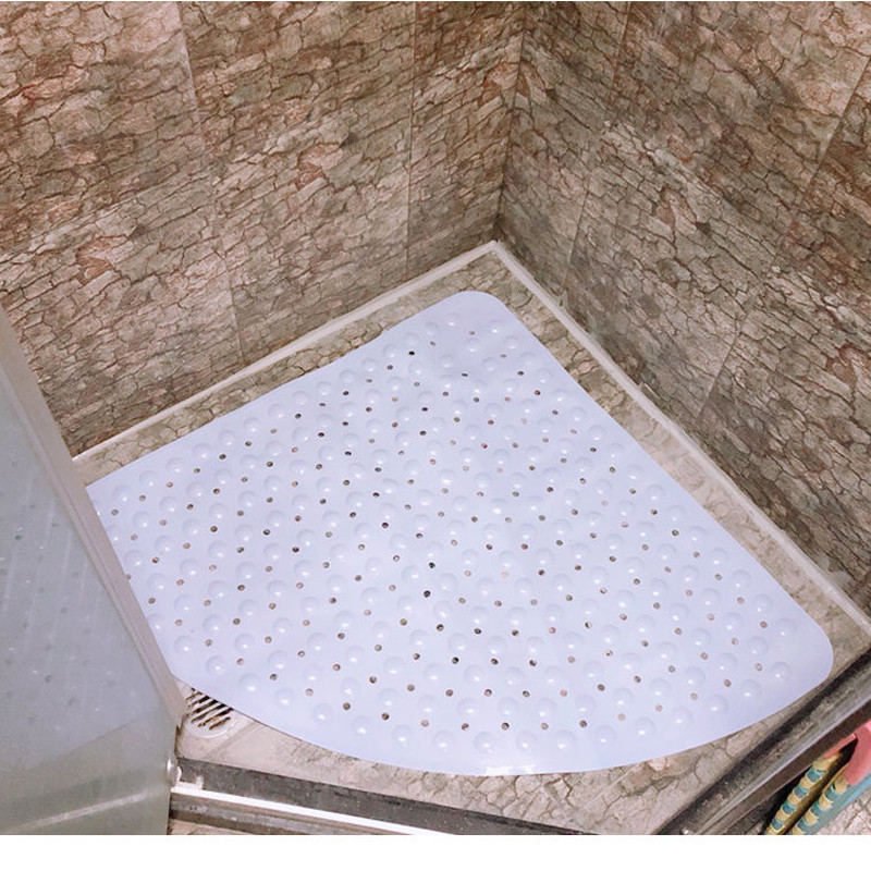 Ventilatora formas vannas istabas pretslīdēšanas paklājs Viesnīcas tualete duša grīdas paliktņi Candy Color PVC paklāju vanna Lielizmēra salokāmi plastmasas paklāji