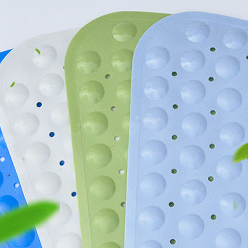 Ventilatora formas vannas istabas pretslīdēšanas paklājs Viesnīcas tualete duša grīdas paliktņi Candy Color PVC paklāju vanna Lielizmēra salokāmi plastmasas paklāji