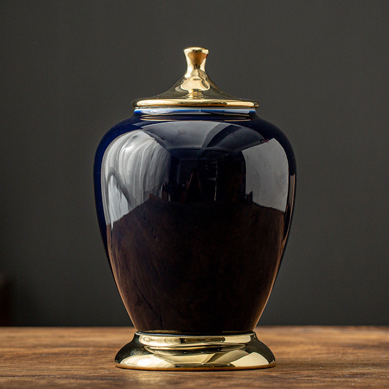 Keramika Pelnu Urna Aizzīmogota Kremēšana Apbedīšanas Pelni Piemiņas Mazie dzīvnieki Mājas suņu Kaķu memoriāls Piemērots Mājas Kamīni Apbedīšana