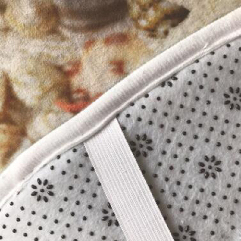 Ljubičasta Crocus prostirka za kupaonicu Cvjetna toaletna prostirka protiv klizanja WC navlaka za sjedalo Tepisi s printom Kupaonski tepih za uređenje doma 1 kom deka