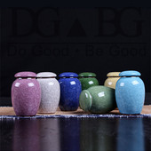 Mini urna Srce Pogreb Mali kovčeg za životinje Urne Funeraire Pour Humain Urne za kremiranje kućnih ljubimaca za ljudski pepeo Memorijalna keramika